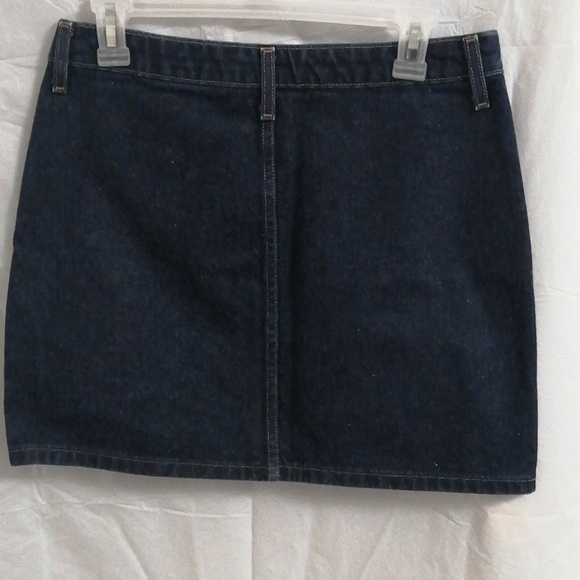 BLUENOTES DEEP BLUE JEANS SKIRT - Picture 3 of 4